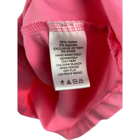 Susan Graver Pink Lace Trim Tank Top L - Picture 5 of 5